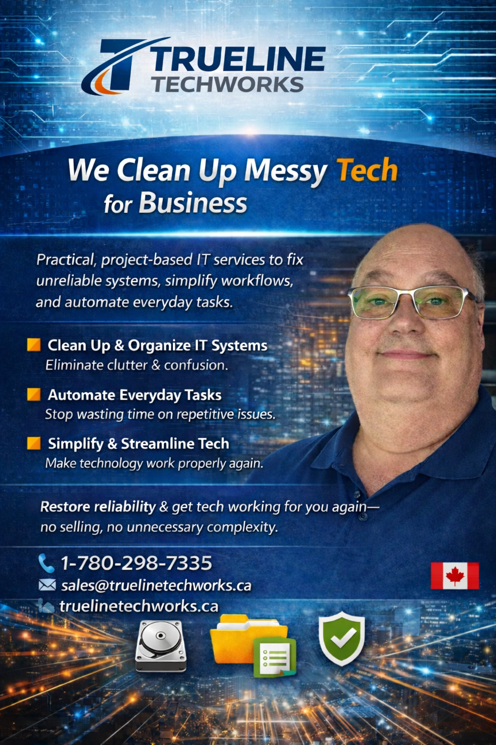 TrueLine Techworks — We Clean Up Messy Tech for Business